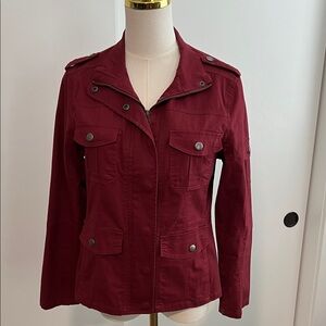 Thread & Supply Burgundy Utility Jacket